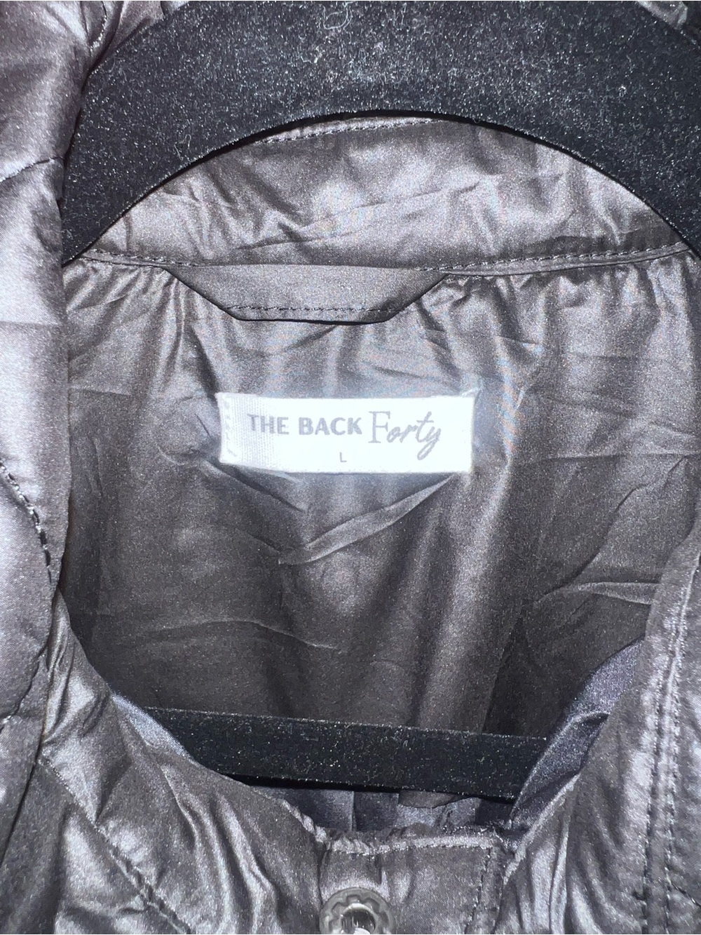 Quilted Black Lightweight Shirt Jacket - Women's - Picture 3 of 5